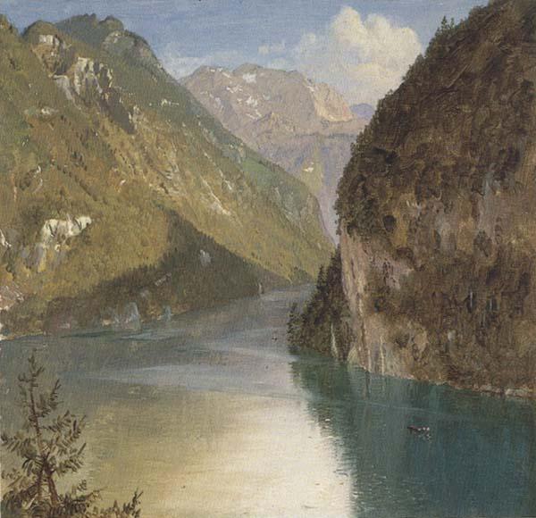 Frederic E.Church Koenigssee,Bavaria oil painting picture